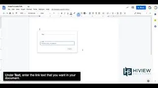 How to insert a web link in Google Docs
