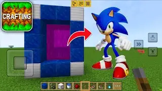 How to Make PORTAL to SONIC in CRAFTING and BUILDING
