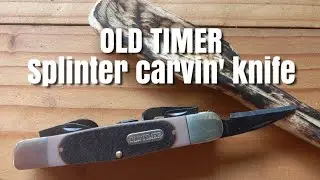 Old Timer 24OT Splinter Carving Knife 6 Carving Tools Sawcut Handle: review video.