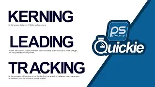 How to Adjust Kerning Tracking and Leading in Adobe Photoshop  2022 - Photoshop Quickie