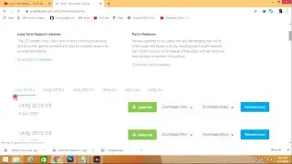 Download Unity editer 2020 all components