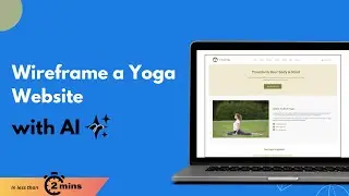 Wireframe a Yoga Website with AI under 2 Minutes | MockFlow Genius AI