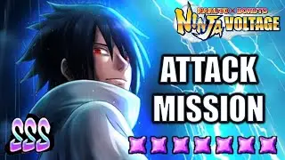 EMS Sasuke 7☆ Rekit Solo Attack Mission Gameplay | Naruto x Boruto Ninja Voltage