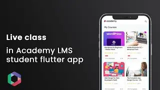 Live class in  Academy LMS student flutter app