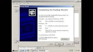 How to create a backup on Windows 2000