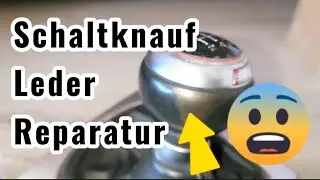 Schaltknauf Leder Reparatur abgenutztes aufbereiten | Audi A3 8P 3.2 quattro