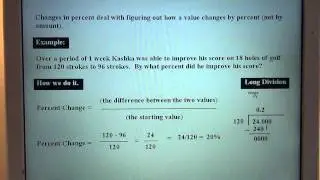 NS Calculating Percent of Change