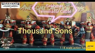 Warhammer The Horus Heresy Thousand Sons Sekhmet Terminator Cabal 1:18 scale action figures - Joytoy