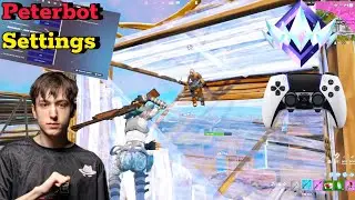 Peterbot Controller SETTINGS on PS5 Fortnite Unreal Reload + Dualsense Edge (4k 120FPS)
