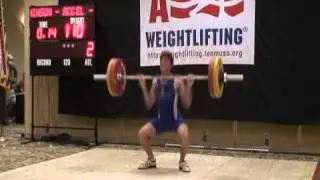 16 Year Old Matthew Hinson C&J 110KG (242LB) @ 67KG (148LB)