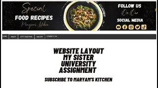 Website Layout using HTML & CSS  | My Sister University Assignment | IL