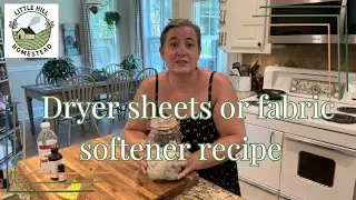 Non toxic Fabric softener or dryer sheet recipe using all natural ingredients to save you money