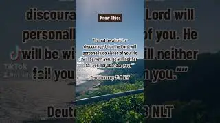 Do not be afraid #biblepassage