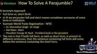 English Grammar: Parajumbles