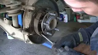 Lancer X замена задней ступицы дубль триFAG