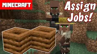 MINECRAFT | How to Assign Villager Jobs!