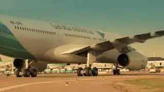 Garuda Indonesia - Press Conference Return to Schiphol