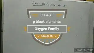 p block elements Group 16, Oxygen family part 2