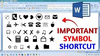 35 MS Word Symbol Shortcut Key | How to Make Symbols in MS Word | MS Word Tips and Tricks