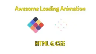 Awesome Loading Animation Using Html and Css | HTML & CSS Tutorial