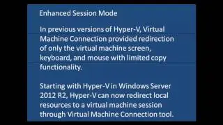 Hyper-V Guest Integration Services/ Enhanced Session Mode - Etechtraining.com