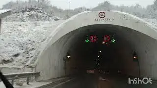Τά πρώτα χιόνια στην Εγνατία οδό από Ιωάννινα για Θεσσαλονίκη 12/01/2025