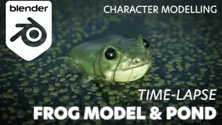 Frog Character Model in Blender! Cute 3D Creature Creation Time-Lapse.