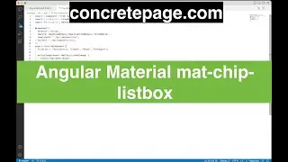 Angular Material mat-chip-listbox