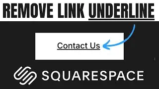 Remove Underline from Links | Squarespace 7.1