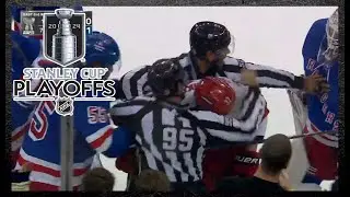 Shesterkin Not Happy After Svechnikov Intentionally Trips Him