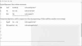 PHP Basics : PHP Variables, Logical & Comparison Operators | Chapter 3