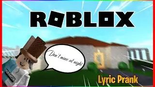 Don't Mine at Night Lyric Prank||(Roblox)