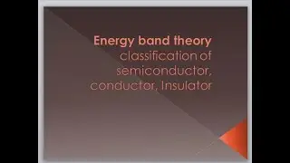 energy band theory