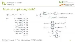 A Multi-stage Economic NMPC for the Tennessee Eastman Challenge Process