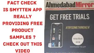 #appsnews #factchecking Is Smytten App providing Free Trails at no cost ? check out this video now