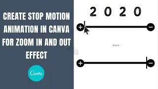 How to create Zoom In and Out effect in Videos using Canva ? | Create stop motion Animation
