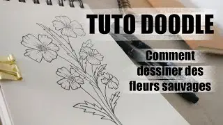 DOODLE DRAWING TUTORIAL | How to draw a wildflower