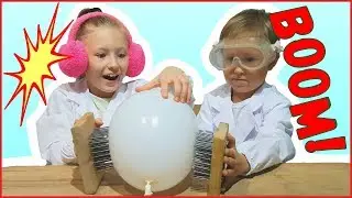 BIG boom! BALLOON against nails!