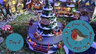 Vlogmas day 2  2023: Meeting Santa for the first time and a miniature Christmas village