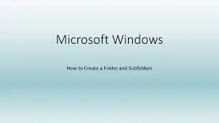 How to Create a Folder in File Explorer