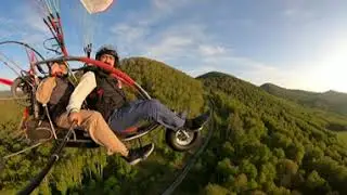 VR 360 Полёт над горами Алтая в районе заповедника Бирюзовая Катунь.