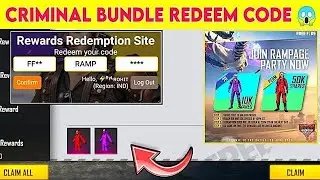Red Criminal Bundle Redeem Code 2021|Redeem Code Free Fire|Top Criminal Bundle Redeem Code|ULG|YT|