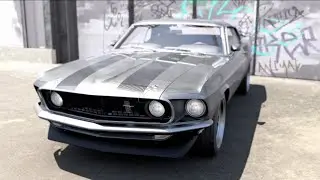 Cyberpunk 2077 with Insane Graphics Mods | 1969 Ford Mustang Boss 302 with Real Engine Sounds
