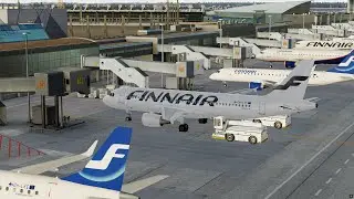[Prepar3D v5.1] FsLabs A320 Helsinki - Rovaniemi EFHK -  EFRO Finnair