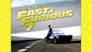 Fast & Furious 7 Cars