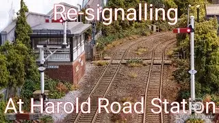 installing Semophore signalling at Harold Road Station
