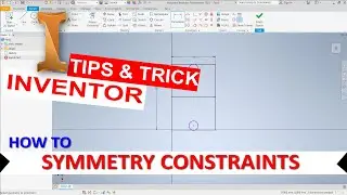 Inventor How To Symmetry Constraints On Sketch