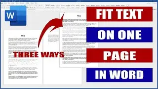 How to fit more pages in one page in Microsoft Word ( Shrink Page )