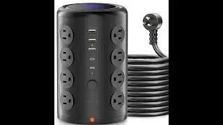 Power Strip Tower with 16 outlets | USB C Power Outlet| USB A power outlet