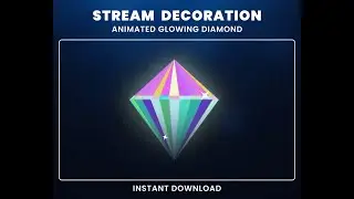 Color Diamond 3D Twitch Stream Overlay – Animated Overlay Pack